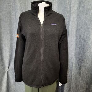 Patagonia Better Sweater Jacket Gray Heather Full Zip Fleece Branded Women's L
